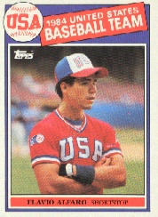 1985 Topps Baseball Cards      391     Flavio Alfaro OLY RC